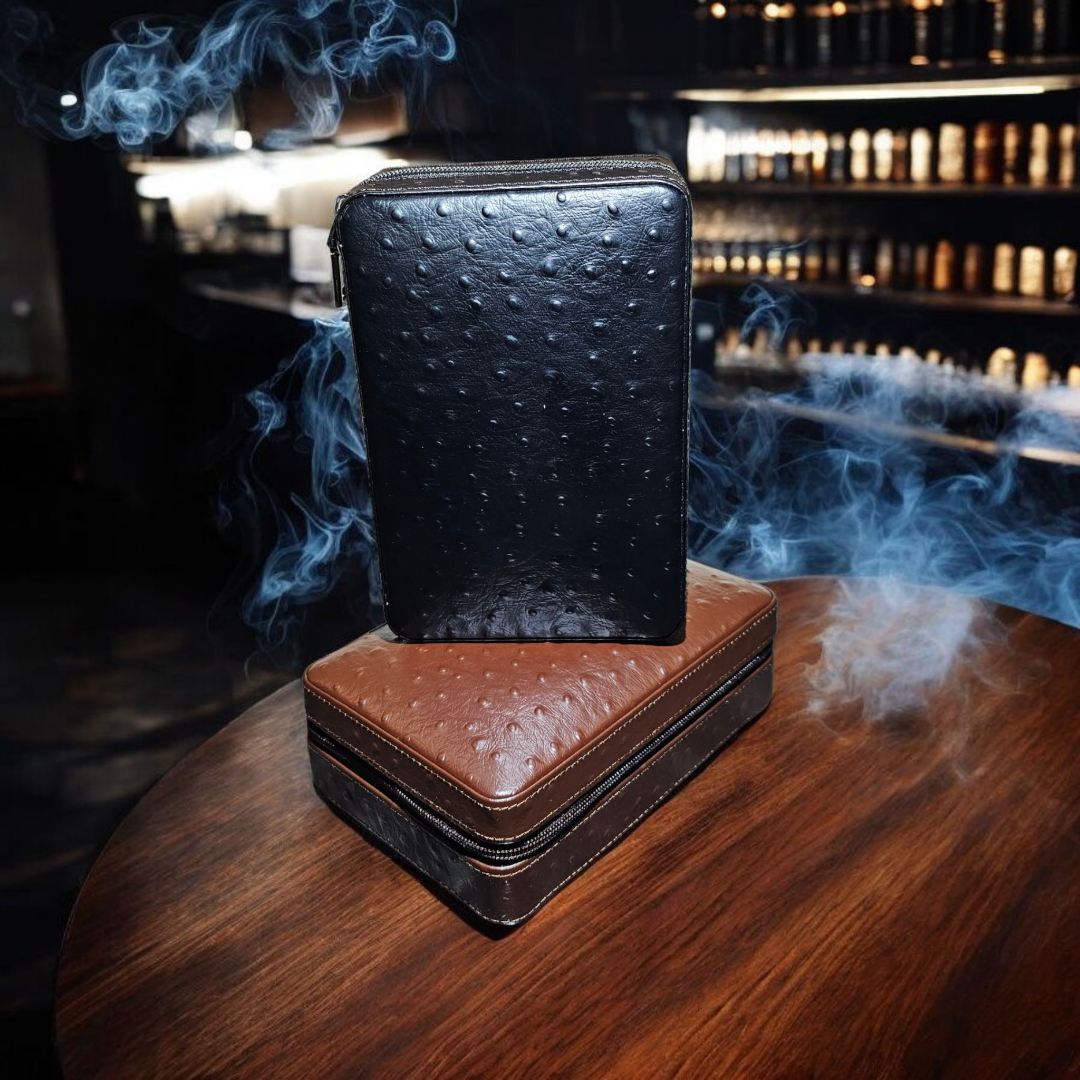 Leather Travel Humidor Case