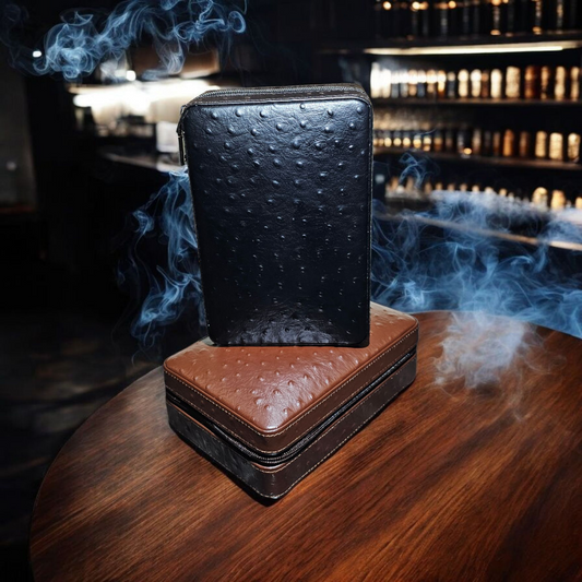 Leather Travel Humidor Case